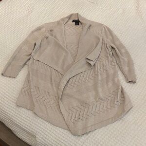 WHBM Elegant Cream Cardigan